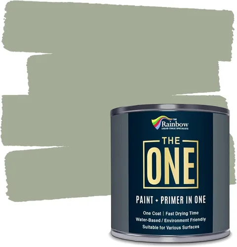Miniatura 25 de THE ONE Pintura e imprimación todo en uno, negro mate, 8.5 onzas líquidas/250ml, fórmula de 1 capa, decoración fácil de interiores y exteriores