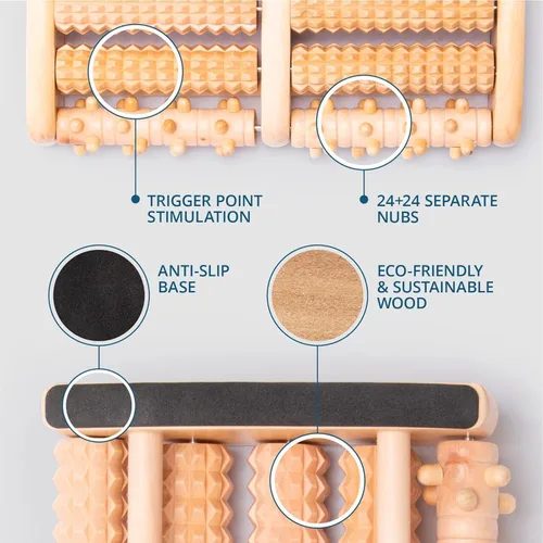 Miniatura 7 de TheraFlow Masajeador grande de pies doble para alivio de la fascitis plantar edición 2024 Masajeador de pies perfecto para mujeres y hombres