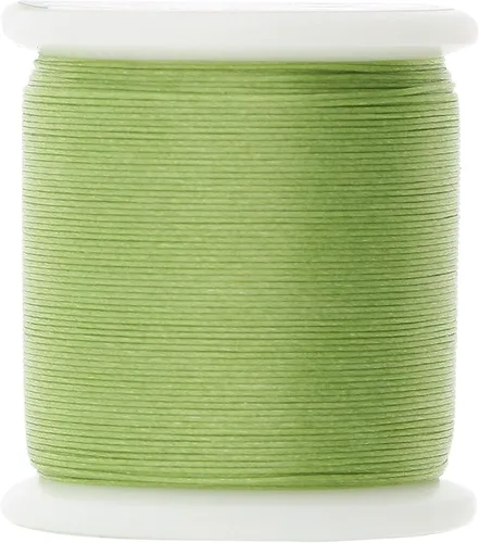 Miniatura 6 de KO Hilo de nailon para cuentas, color verde manzana, japonés previamente encerado 100% nailon, 330TEX, resistente a enredos, carrete de 50 m / 55