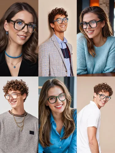 Miniatura 4 de VISOONE Gafas de luz azul de bloqueo con montura cuadrada extragrande de moda para computadora para mujeres y hombres BENNETT Azul Nilo
