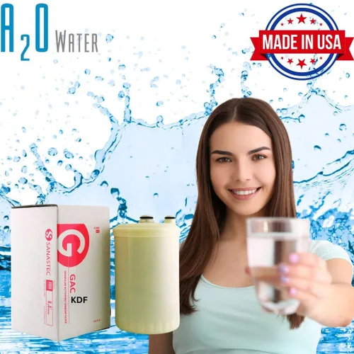 Miniatura 3 de A2O WATER - Fabricado en Estados Unidos, filtro de agua alcalino de repuesto de carbón activado granular con reducción de metales pesados