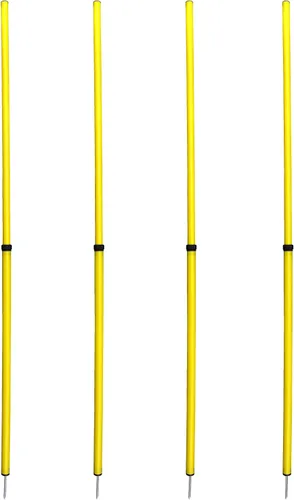 Miniatura 4 de BlueDot Trading Bastones de entrenamiento de velocidad de agilidad de fútbol multideporte, fijos, ajustables o plegables (juegos de 4, 6, 8 piezas)
