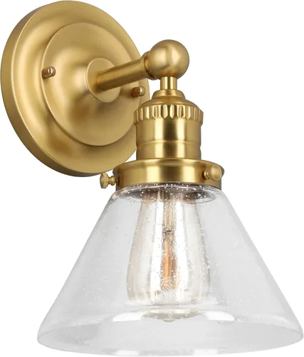 Miniatura 34 de Design House 519892 Kimball Industrial Farmhouse Luz de Pared Interior de 1 Luz con Pantalla de Metal para Pasillo, Baño, Cocina, Vestíbulo, Pintura