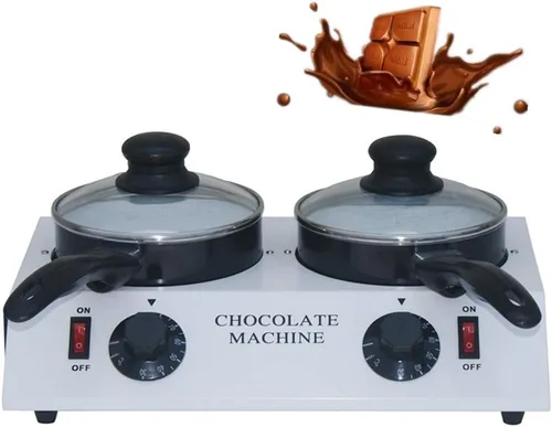 Horno eléctrico de chocolate para derretir chocolate de acero inoxidable, máquina de templado de chocolate con mantequilla, 80 W, 30 ~ 85 ºC, crema
