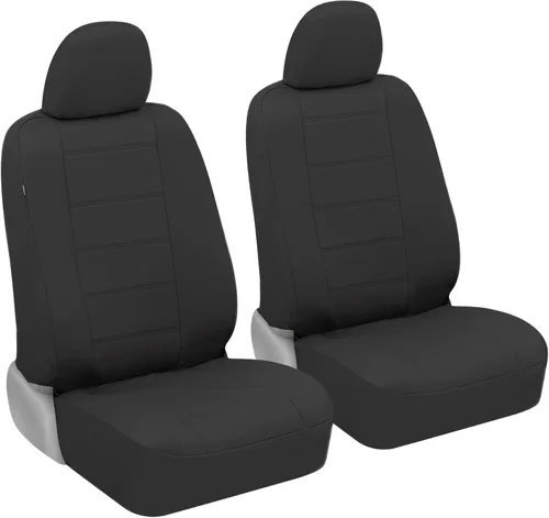 Miniatura 12 de BDK carXS - Fundas de asiento de automóvil de cuero beige para asientos delanteros, 4 piezas, piel sintética, incluye fundas de asiento delantero