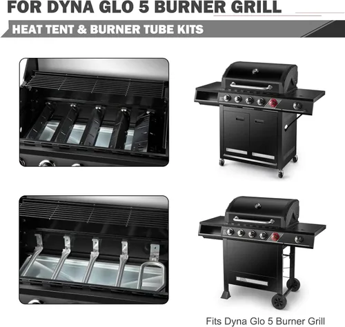 Miniatura 2 de Piezas de repuesto de DGH474CRP para Dyna Glo 5 piezas de repuesto para parrilla de quemadores DGH485CRP DGH474CRN-D DGH483CRP DGH483CRP-D Dyna Glo