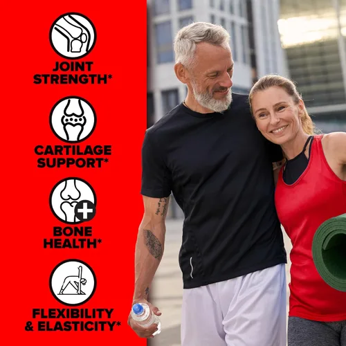 Miniatura 4 de Labrada Elastijoint - Polvo de soporte para articulaciones, mezcla de bebida todo en uno con glucosamina condroitina, MSM y colágeno, ponche