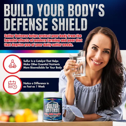 Miniatura 4 de Sulfur Defense Opti-MSM - Polvo MSM puro 99.9% fabricado en los Estados Unidos, cristales orgánicos de metilsulfonilmetano, vegano, sin OMG, sin