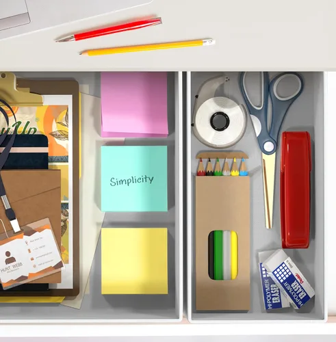 Miniatura 6 de Simple Houseware Organizador de cajones de ropa interior para calcetines, brasier, ropa interior, bragas, mameluco, plegable, juego de 4, gris