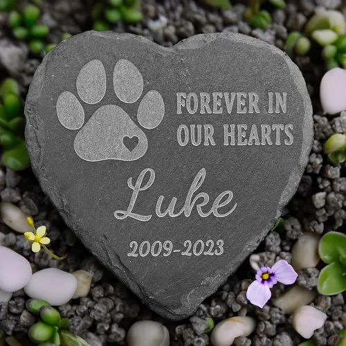 Regalo conmemorativo de la pérdida de perro, piedra conmemorativa personalizada para mascotas, lápida de condolencias para perros por pérdida de