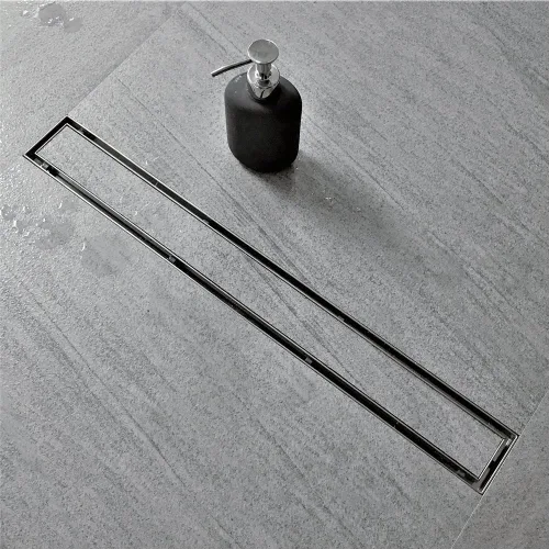 Neodrain Drenaje de ducha lineal de 28 pulgadas con rejilla de inserción de azulejos, desagüe de suelo de ducha rectangular de acero inoxidable 304