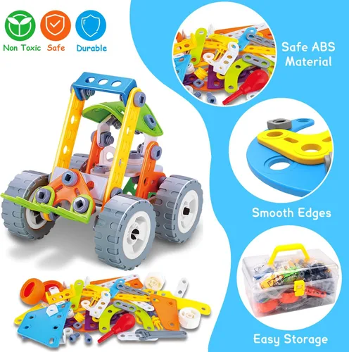 Miniatura 7 de Juguetes STEM 10 en 1 para niños de 4 5 6 7 8 años + años, regalos de cumpleaños, juguetes de construcción, kits de actividades para niños de 4 a 8
