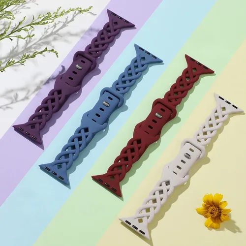 Miniatura 3 de Correas delgadas de silicona compatibles con Apple Watch Band de 1.58 pulgadas, 1.50 pulgadas, 1.60 pulgadas, 1.77 pulgadas, 1.70 pulgadas, 1.73