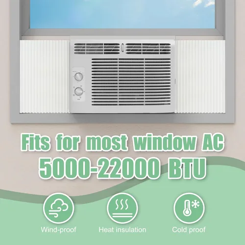 Miniatura 5 de Paneles aislantes de espuma para aire acondicionado de ventana, cubierta interior de unidad de aire acondicionado para ventana para verano e