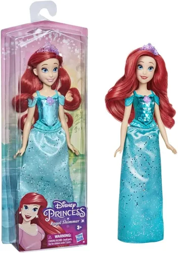 Muñeca Disney Princess Royal Shimmer de Ariel, muñeca de moda con falda y accesorios, juguete para niños de 3 años en adelante