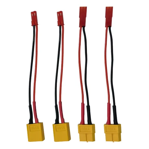 Miniatura 4 de 2 pares de adaptadores de conectores de batería Lipo JST a XT60 macho hembra para RC FPV Racing Drone Multicopter Quadcopter Gimbal Cámara aérea RC