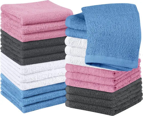 Miniatura 30 de Utopia Towels Juego de paños de algodón 100% hilado en anillo, paños de franela de gama alta, altamente absorbentes y suaves al tacto, paquete