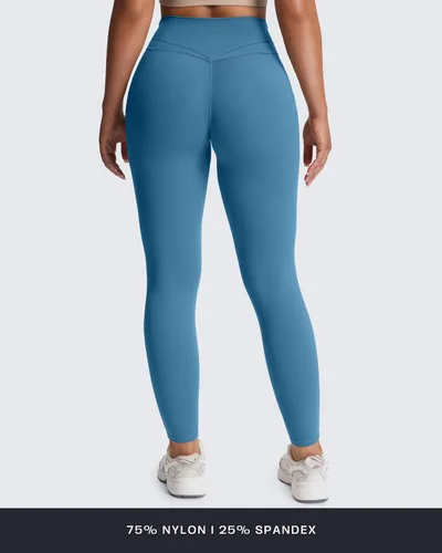 Miniatura 35 de Aoxjox Trinity - Pantalones de yoga de cintura alta con bolsillos para mujer, control de abdomen, cintura cruzada, leggings de entrenamiento suaves