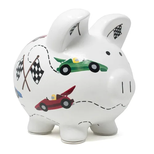Miniatura 25 de Child to Cherish Cerdito de cerámica, diseño de globo aerostático