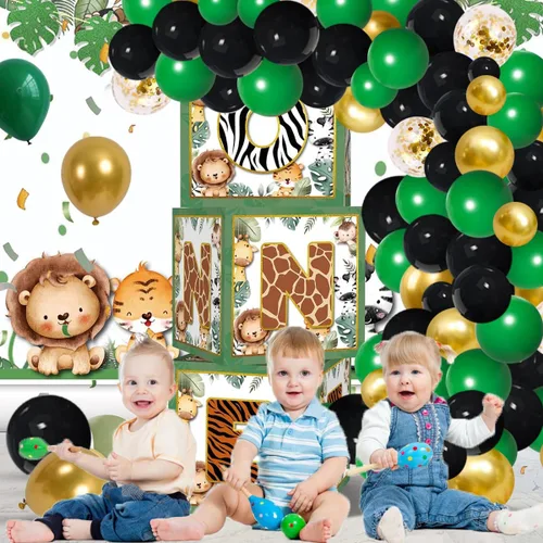 Miniatura 4 de Arco de guirnalda de globos de color verde oscuro, negro y dorado, globos verde esmeralda, globos de confeti dorado metálico, globos de fútbol