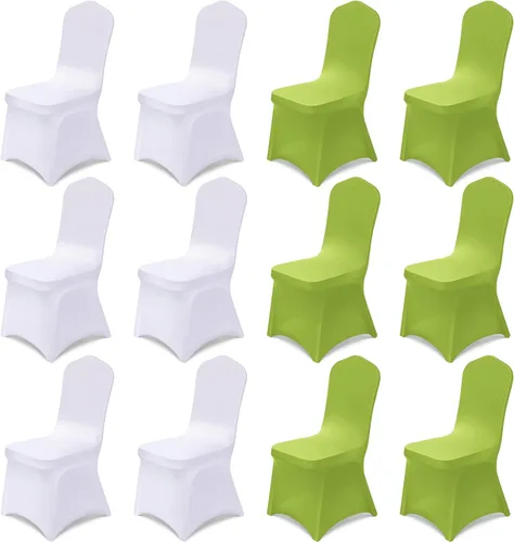 Miniatura 8 de Oudain 12 fundas para sillas plegables del 4 de julio, color rojo, blanco y azul, universales, de elastano, fundas protectoras elásticas lavables