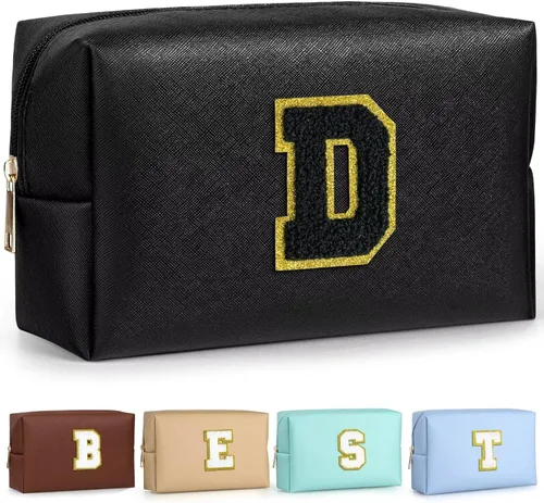 Miniatura 37 de TOPEAST - Bolso de maquillaje para mujer, G Blanco nacarado-rosa