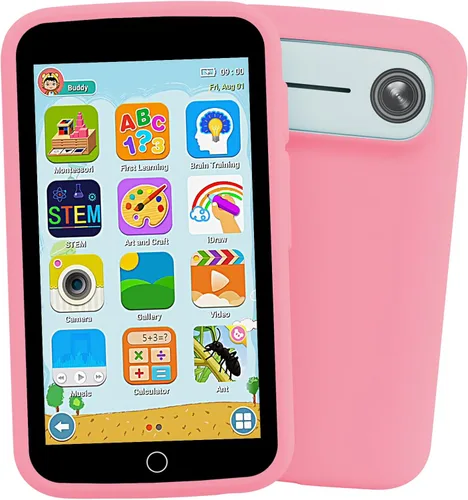 Miniatura 9 de Teléfono inteligente para niños, juguetes educativos para niños con más de 220 juegos, pantalla táctil de 3.97 pulgadas, cámara de 5 MP, control