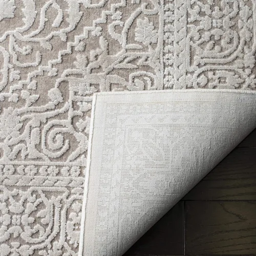 Miniatura 6 de SAFAVIEH Alfombra 10x14 - Colección Reflection - Grande - Beige y Crema, Sin Desprendimiento y Fácil Limpieza, Ideal para Sala de Estar, Dormitorio
