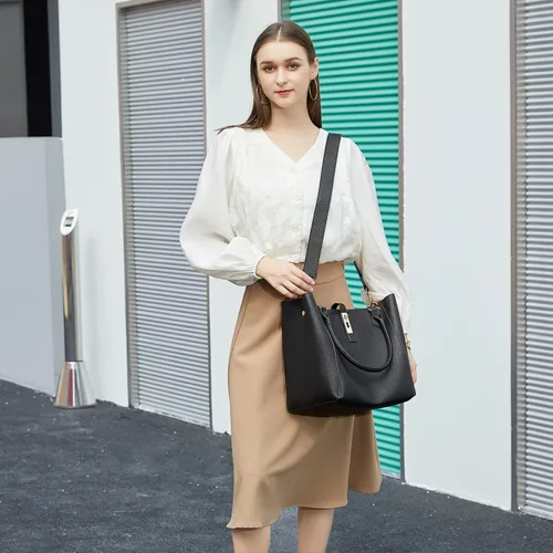 Miniatura 5 de Bolsas de mano de gran capacidad para mujer ideal para trabajo bolsos grandes y bolsas de cuero para mujer bolsa de viaje de hombro grande e