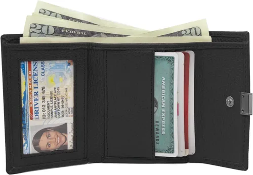Miniatura 2 de Timberland Billetera de cuero RFID pequeño indexador Snap Billfold para mujer