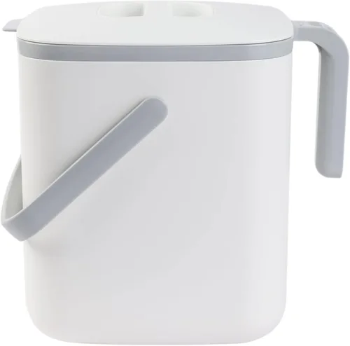 Miniatura 9 de BLUE GINKGO - Basurero de cocina [2.6L / 0.69 GAL] – Cubo de desperdicios de alimentos sin filtro, hermético a olores, para encimera, con asas Verde