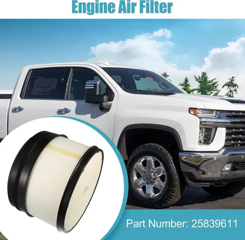 Miniatura 2 de X AUTOHAUX Filtro de aire de motor de automóvil 25839611 para Chevrolet Silverado 2500 3500 HD 2006-2011 para GMC Sierra 2500 3500 HD 6.6L Diesel