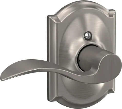 Miniatura 152 de SCHLAGE - Manija de puerta Accent con cerradura de paso libre para pasillo y armario en bronce antiguo - F10 ACC 716 Bronce Envejecido