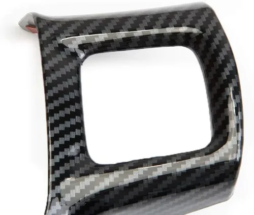 Miniatura 4 de Cubierta interior del volante para Dodge RAM 1500 2500 3500 2011-2018 accesorios (patrón de fibra de carbono)