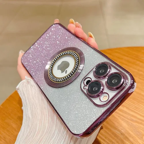 Miniatura 11 de Misscase Funda magnética con purpurina para iPhone 11 compatible con MagSafe, protección completa, delgada, a prueba de golpes, antiarañazos