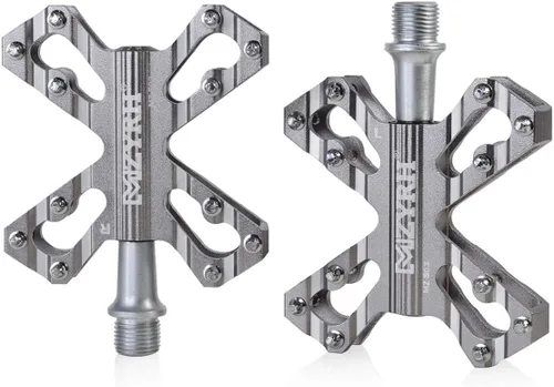 Miniatura 8 de ThinkTop 3 Cojinetes Ultraligero MTB BMX Road Mountain Bike Pedales Plataforma Plana Aluminio Sellado Ever Lubrique Teniendo Eje 9/16 Pulgadas