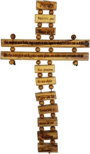 Miniatura 7 de Bethlehem Gifts TM Cruz Crucifijo de Madera de Olivo de Belén Tallado a Mano (Crucifijo, 5")