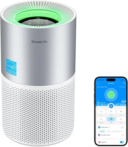 GoveeLife Purificadores de aire para el hogar, purificador de aire inteligente para habitaciones grandes con aplicación y control Alexa, cubre hasta