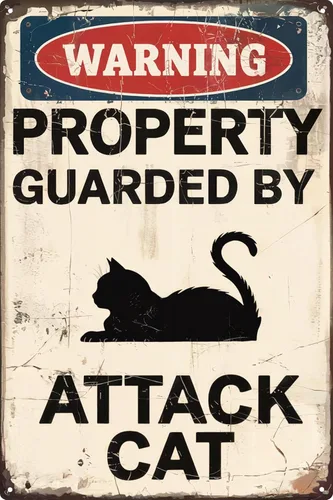 Miniatura 13 de Cartel divertido de gato negro en metal para decoración de baño, letreros de lata para baño, letreros de pared, decoración divertida para inodoro