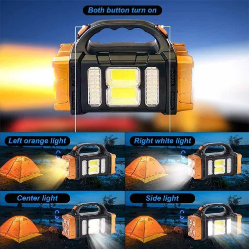 Miniatura 7 de Luz de Trabajo LED Premium de Alto Lúmenes – Linterna Multiusos con Características de Reflector y Farol - Linterna Solar Recargable Impermeable
