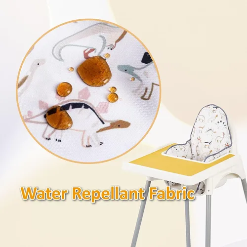 Miniatura 7 de Cojín inflable de apoyo para silla alta IKEA, cojín para silla alta de bebé con impresión colorida, cojín inflable incluido (dinosaurios)