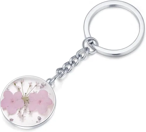 Miniatura 14 de Pressed Flower Keychain Charms Forget-Me-Not Keychain Personalized Handmade Keychain Gifts for Her