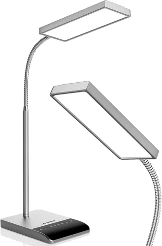 Miniatura 10 de LEPOWER Lámpara de escritorio, 800LM LED para oficina en casa, lectura de 12 W para escritorio, luz para cuidado de los ojos, lámpara de cuello