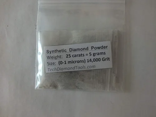Miniatura 4 de TechDiamondTools Polvo de diamante para pulir vidrio, cuarzo, mármol, piedra, piedra, parabrisas, travertino, grano 14,000, grano 14,000, 0-1