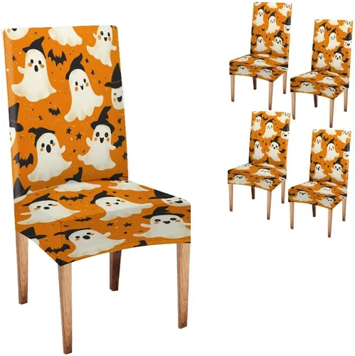 Miniatura 37 de CAPSCEOLL Fundas para Sillas De Comedor 4, Funda elástica para silla de comedor, lavable de elastano, fundas para sillas Parsons de cocina, Fundas