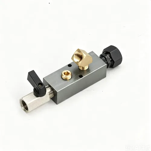 Kit de salida de pared de aire comprimido para kit de línea de aire de 1/2 pulgada, accesorios de tubería de aire recta NPT de 1/2 "x 3/8", bloque