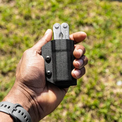 Miniatura 5 de Clip & Carry Kydex - Funda multiherramienta para The Leatherman PST, fabricada en Estados Unidos, funda para múltiples herramientas, color negro