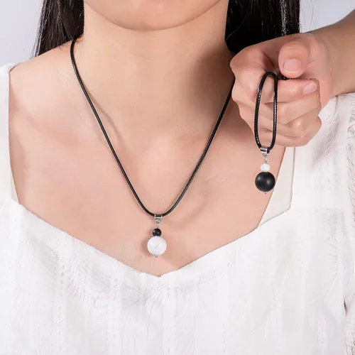 Miniatura 5 de Tarsus Collar para parejas, collares de relación a juego, prométele ella, regalos de joyería para pareja, novio, novia, mujeres, hombres, amistad