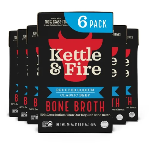 Miniatura 34 de Kettle & FIRE Caldo de Hueso de Res Chipotle, 16.9 oz
