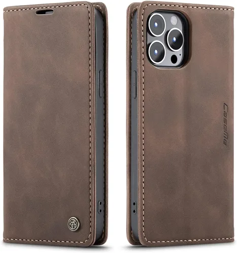 Miniatura 9 de SINIANL Funda de cuero para iPhone 13 Pro, cartera para iPhone 13 Pro, funda plegable con tapa y función atril magnética, funda protectora Negro